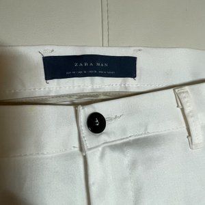 Men's Zara Man, White Pants, Size 36